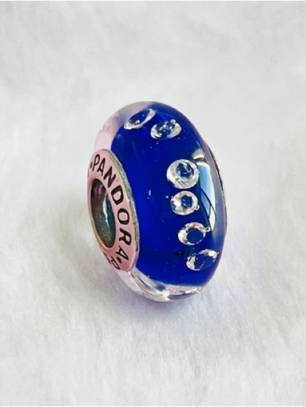 Pandora Royal Blue Murano Glass Spacer Charm